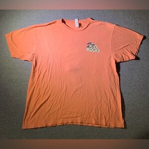 Kid Rock Shirt Xl Steakhouse Mens Crew Neck Double Sided Short Sleeve Orange
